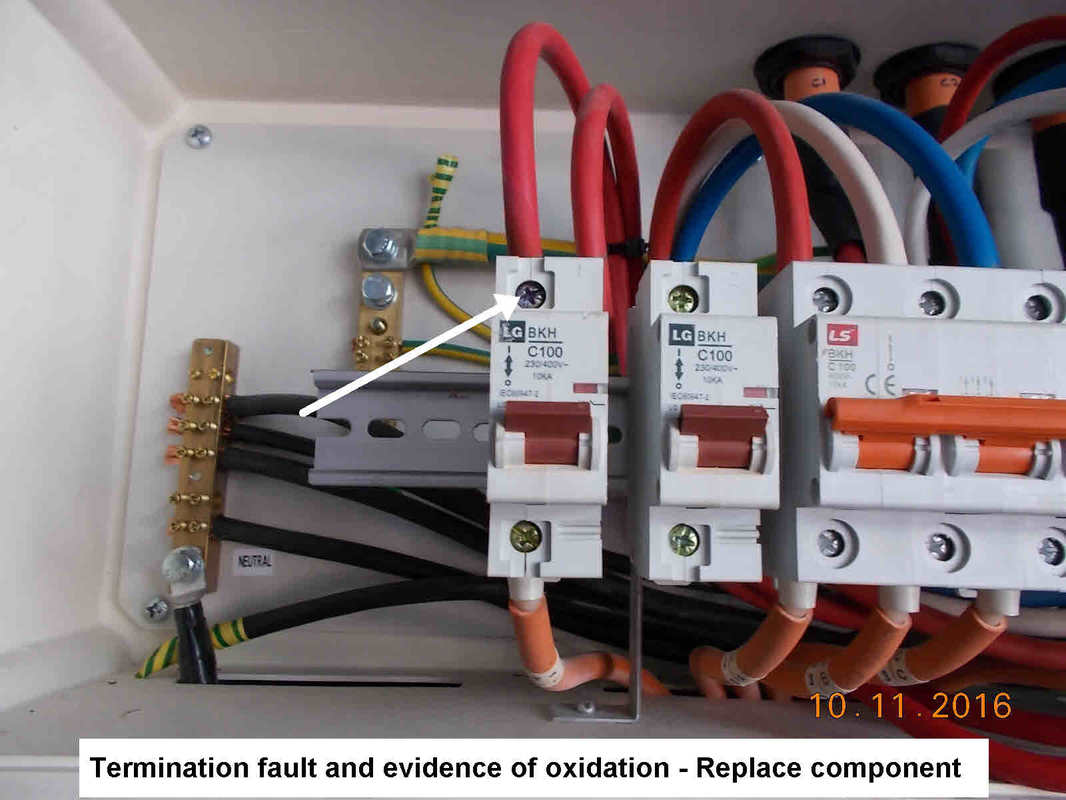 Termination Fault and Evidence of Oxidation